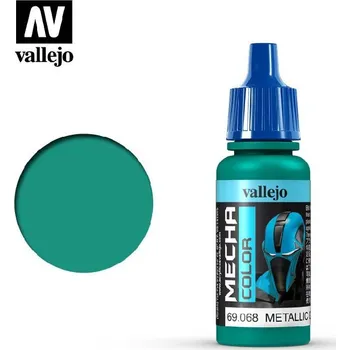 Modelářská barva Vallejo - Mecha Color 69068 Metallic Green 17 ml.