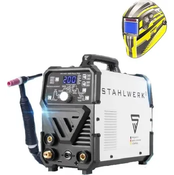 Svářečka Svářečka STAHLWERK DC TIG 200 Puls Pro - výhodný SET Varianta: SET 5: svářečka s výbavou v popisu stroje + kukla expert 1115