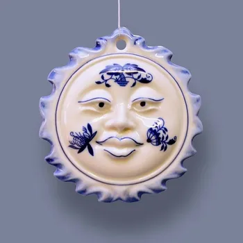 Vánoční ozdoba Cibulák Dubí Vánoční ozdoba - sluníčko oboustranné - cibulový porcelán 10622