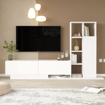 Obývací stěna TV stěna Houseland Blaze bílá