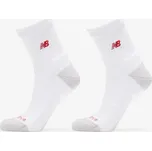 Ponožky New Balance Active Premium Crew Quarter 2-Pack White XL