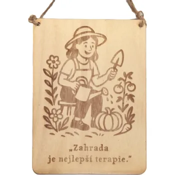 Plechová cedule Dary dřeva Cedulka pro zahradníka Velikost: 28x20 cm
