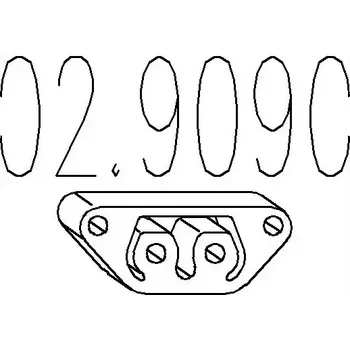 Auto-moto MTS Zarážka tlumiče výfuku MTS 02.9090