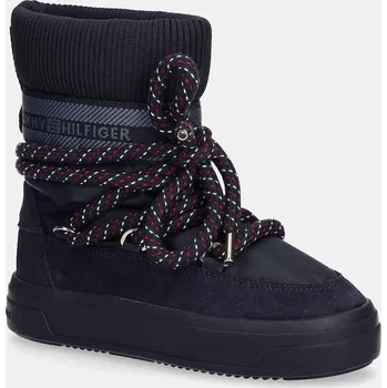 Dámská zimní obuv Sněhule Tommy Hilfiger TOMMYTECH RWB SNOWBOOT WARM tmavomodrá barva, FW0FW09163 59X, EUR 38