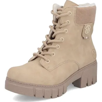 Dámské kozačky Dámská kotníková obuv RIEKER 74532-60 béžová W5 36