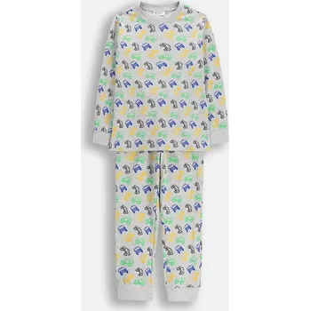 Dětská pyžamová souprava s bavlnou Coccodrillo ZC5448112PJS šedá 09X, vel. 104-110