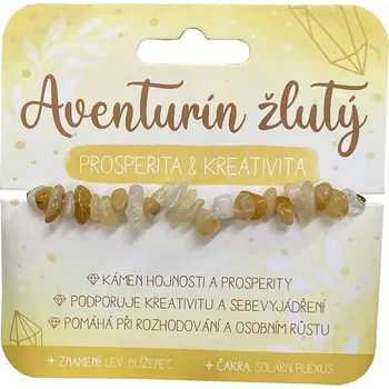 Náramek Nekupto Náramek AVENTURÍN ŽLUTÝ, Prosperita a kreativita NJA