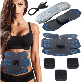 Masážní přístroj Elektrostimulátor pro břišní svalstvo 3x EMS + ovladač