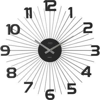 Hodiny JVD Designové kovové černé paprskovité hodiny JVD HT121.2 ( )