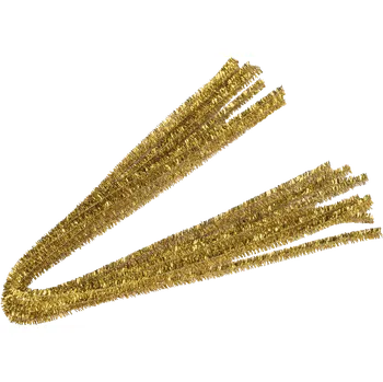 Hobby drát Žinylkový drát 50cm x 8mm, 10ks zlatý