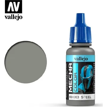 Modelářská barva Vallejo - Mecha Color 69063 Steel 17 ml.
