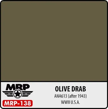 Modelářská barva MR.Paint 138 Olive Drab ANA 613 30ml