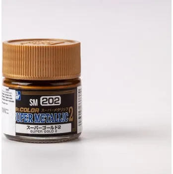 Modelářská barva Gunze - Mr.Color - Super metalic - SM202 - Super Gold II 10ml