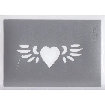 Odstranitelné tetování Šablona pro třpytivé tetování B076