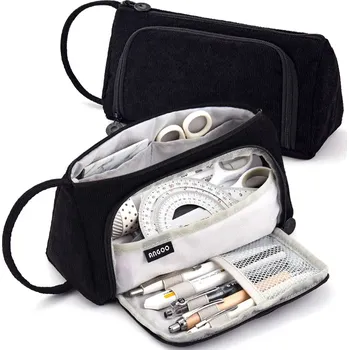 Penál Camerazar Černý prostorný skládací organizér penál