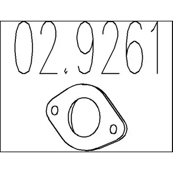 Těsnění výfuku MTS Těsnění výfukové trubky MTS 02.9261