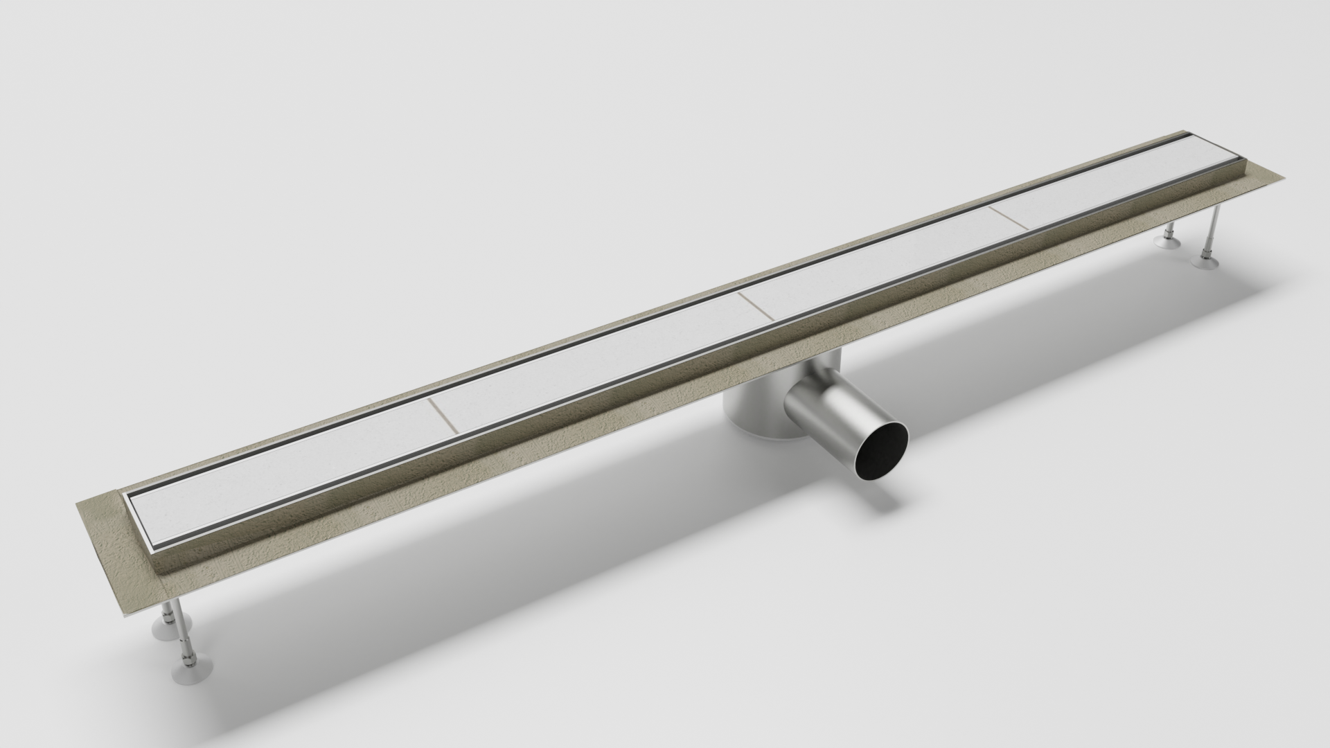 SPD Firmor Sprchový žlab SlimLine 900 mm + rošt pro dlažbu (instalace do prostoru)