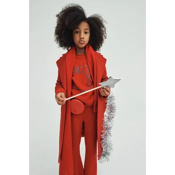 Dívčí svetr Dětský svetr s příměsí vlny MAX&Co. MAXK21F KNITWEAR červená barva, MX0233 33X, vel. 144