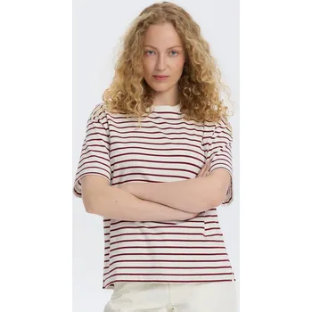 Dámské tričko Reserved - Pruhované bavlněné tričko - vícebarevná - 955ED-MLC - 955ED-MLC-L