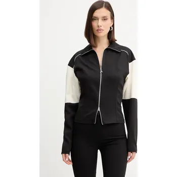 Dámská mikina Mikina Patrizia Pepe dámská, černá barva, s aplikací, 2M4508 A664 2M4508.A664 99X, vel. 40