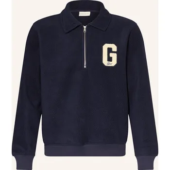 Pánský svetr Gant Pánský Fleecový Svetr Troyer, tmavě modrá / režná, 56