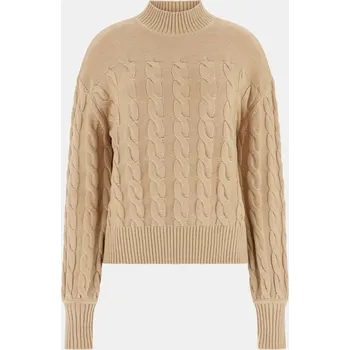 Dámský svetr Dámský Svetr GUESS LS TN ELSA SWTR W5BR30Z1192-G1L7 – Hnědá M