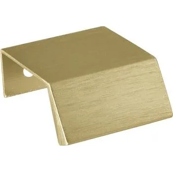 Nábytkové kování Úchytková lišta Banch LA, délka 40 mm, hliník mosaz matný kartáčovaný