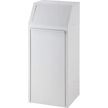 Odpadkový koš MEVA-TEC Výklopný koš na tříděný odpad bílý 70 l