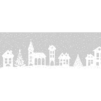 Okenní páska 7,6cm x 2m folie, domečky