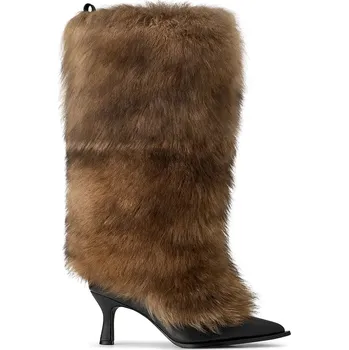 Dámské kozačky Kozačky UGG x Ambush Fur Heel, 37, hnědá, 88X