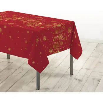 ubrus Douceur d'intérieur Ubrus se zlatými sněhovými vločkami, 150 x 300 cm, CONSTELLATION