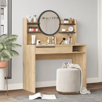 Toaletní stolek Toaletní stolek Houseland Ainaly dub Castello/antracitově šedý