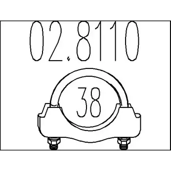 Těsnění výfuku MTS Spojovací trubky výfukového systému MTS 02.8110