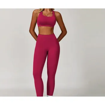 Dámské legíny Legíny be-AM FIT - fuchsia Velikost: S