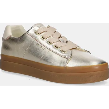Dámské tenisky Kožené tenisky Gant Avona dámské, zlatá barva, 31531990 GLD, EUR 39