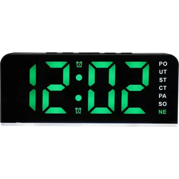 Budík JVD Digitální budík do sítě se zelenými číslicemi JVD SB8033.1 (s LED podsvícením)