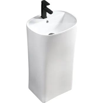 Umyvadlo BPS-koupelny Volně stojící keramické umyvadlo HYD-CO-WH-440 49x38 cm, bílé