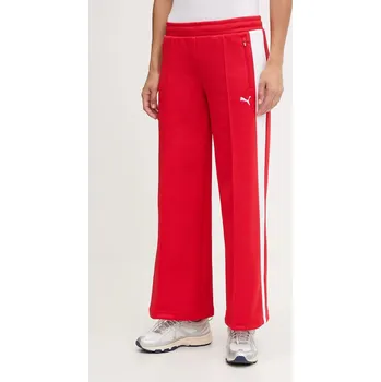 Dámské kalhoty Tepláky Puma T7 Low Rise dámské, červená barva, 629803 33X, vel. S