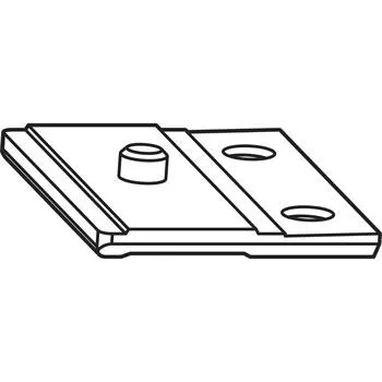 ROTO NT/NX přídržná destička s čepem stříbrná (255211)