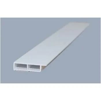 ukončovací lišta Dutá komorová lišta s praporkem, 20/7 se samolepicí folií, bílá (60 m)