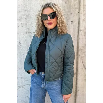 Dámský kabát Dámská bunda PINKO GNOCCHI CABAN 105615A2TFX73 zelená Velikost: 40