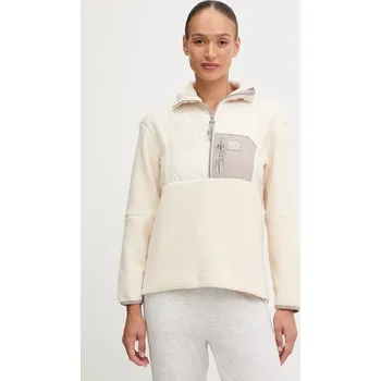 Dámská mikina Mikina Kari Traa ROTHE dámská, béžová barva, hladká, 623636 80X, vel. XS
