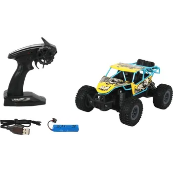 RC model auta RC terénní auto 1:18 žlutomodré