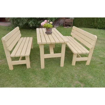 Zahradní nábytek Zahradní nábytek z masivu set Vídeň 150 - přírodní