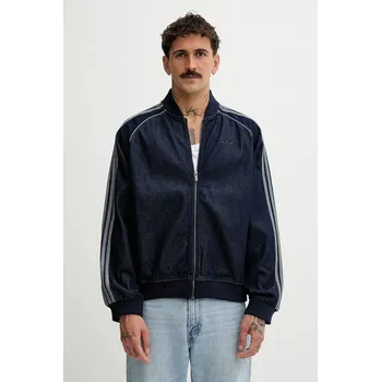 Pánská mikina Džínová mikina adidas Originals Adicolor loose SST JX6461 námořnická modř 59J, vel. XXL