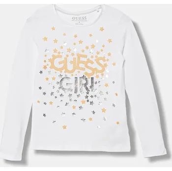 Chlapecké tričko Dětské tričko s dlouhým rukávem Guess bílá barva, K5BI00 J1314 K5BI00.J1314.9BYA 00X, vel. 88-96