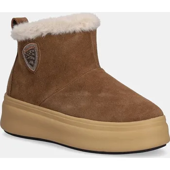 Dámská zimní obuv Semišové sněhule Blauer EMERY hnědá barva, F5EMERY02/SWA F5EMERY02.SWA 82X, EUR 36