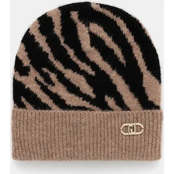 Čepice Čepice Liu Jo béžová barva, 2F5007.M0300 80X, vel. ONE SIZE