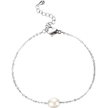 Náramek Meucci Nastavitelný náramek ŘÍČNÍ PERLA Stříbrná