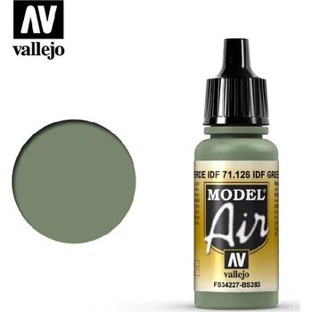 Modelářská barva Vallejo - Model Air 71126 IDF Green 17 ml.